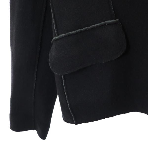 Salvatore Ferragamo サルヴァトーレフェラガモ イタリア製 ウールブレンド 長袖 テーラードジャケット L ブラック系 レディース