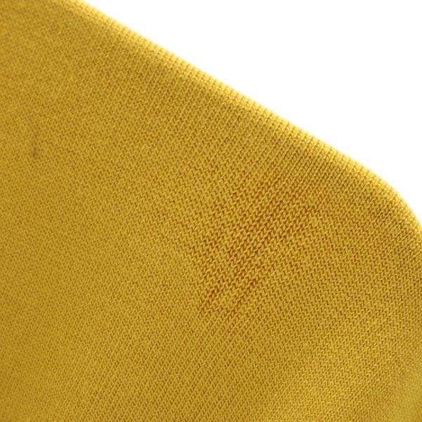 GUCCI グッチ イタリア製 シルク100% 長袖 タートルネック ニット L マスタード セーター メンズ