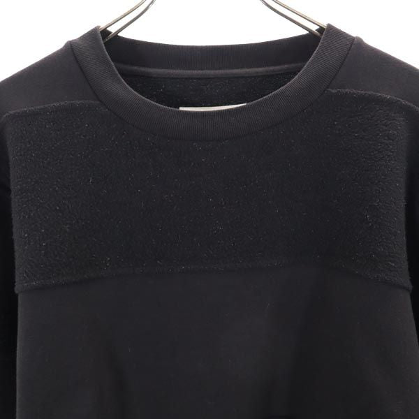 MM6 エムエムシックス 長袖 カットソー S ブラック系 裏起毛 トレーナー レディース