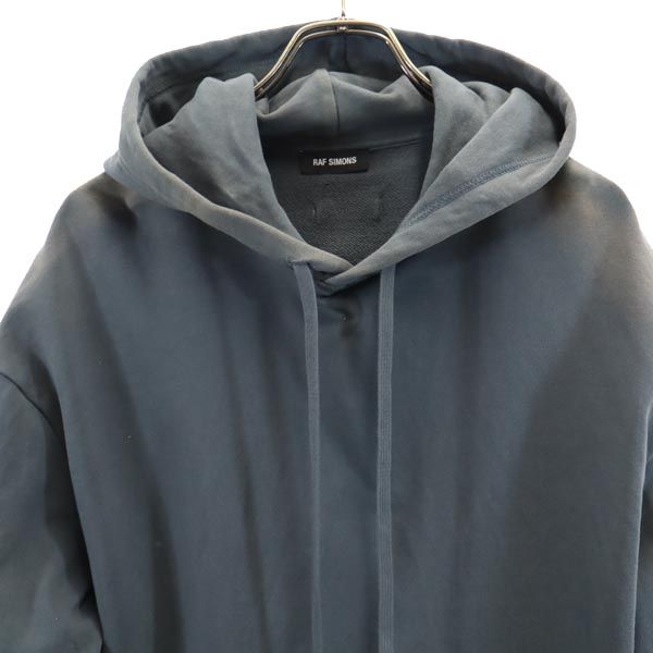 ラフシモンズ ポルトガル製 長袖 スウェットパーカー M グレー RAF SIMONS プルオーバー メンズ