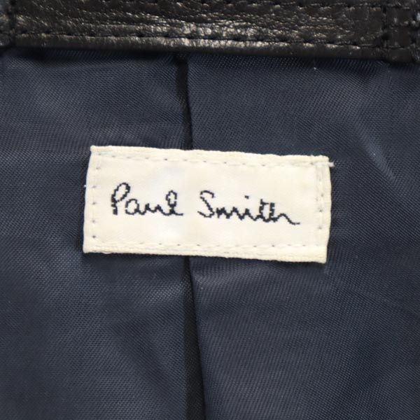 ポールスミス 羊革 レザージャケット ブラック Paul Smith メンズ