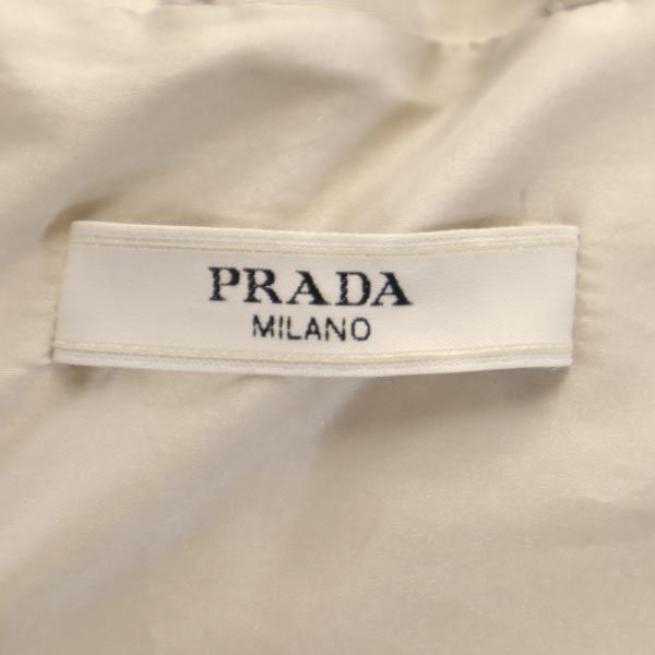 PRADA プラダ ダウンジャケット 38 ベージュ レディース