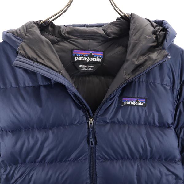 パタゴニア ハイロフトダウンフーディー 長袖 ダウンジャケット XS ネイビー系 patagonia フード メンズ