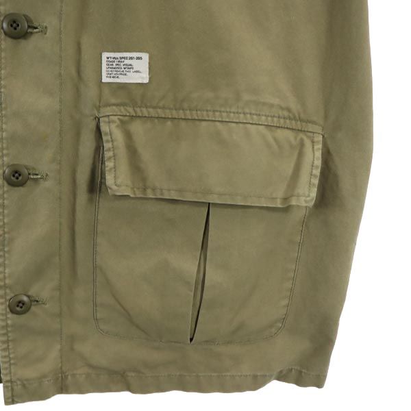 WTAPS ダブルタップス ジャングルファティーグ 長袖 ミリタリーシャツ カーキグリーン メンズ