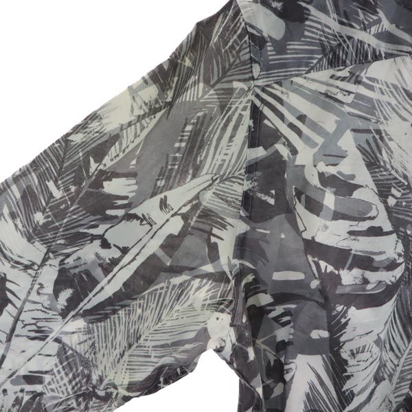 ピーエスポールスミス 日本製 総柄 長袖 シャツ M グレー系 PS Paul Smith メンズ