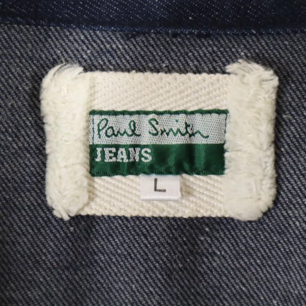 ポールスミスジーンズ 日本製 長袖 デニムシャツ L インディゴ Paul Smith JEANS メンズ