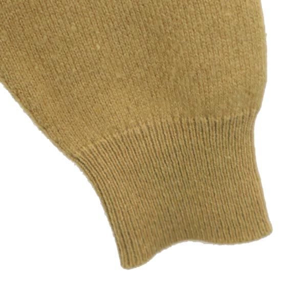 Brooks Brothers ブルックスブラザーズ イギリス製 長袖 Vネック カーディガン 36 イエロー系 レディース