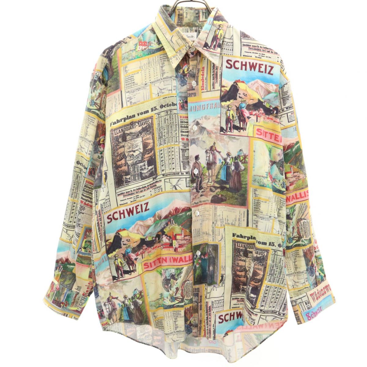 ポールスミス 総柄 長袖 シャツ M Paul Smith メンズ