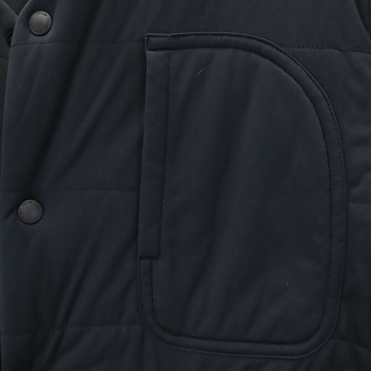 snowpeak スノーピーク ノーカラー 中綿ジャケット S ネイビー メンズ