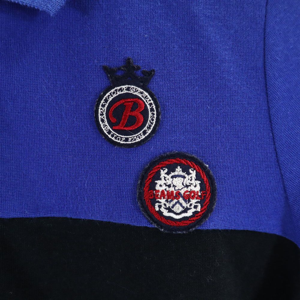 BEAMS GOLF ビームスゴルフ ゴルフ 半袖 ポロシャツ M ブルー系 レディース