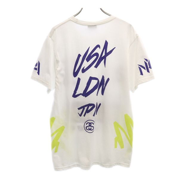 STUSSY ステューシー ロゴ 半袖 Tシャツ M 白 メンズ