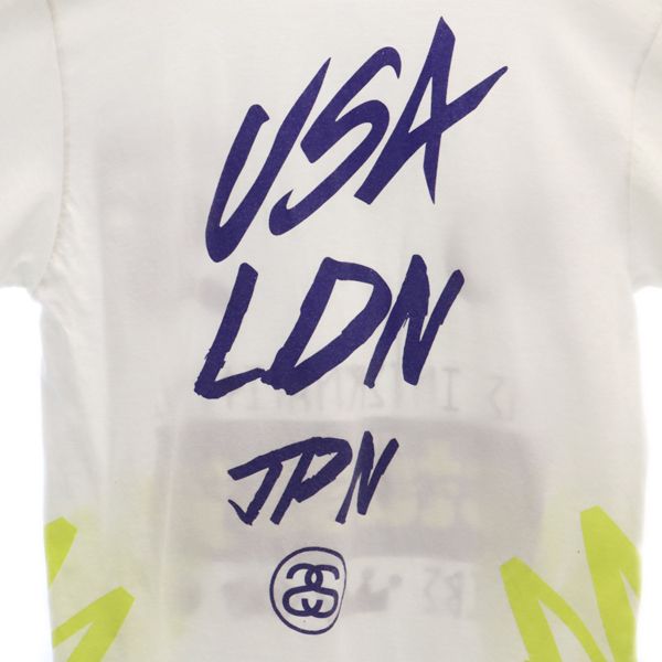 STUSSY ステューシー ロゴ 半袖 Tシャツ M 白 メンズ