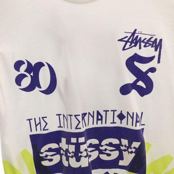 STUSSY ステューシー ロゴ 半袖 Tシャツ M 白 メンズ