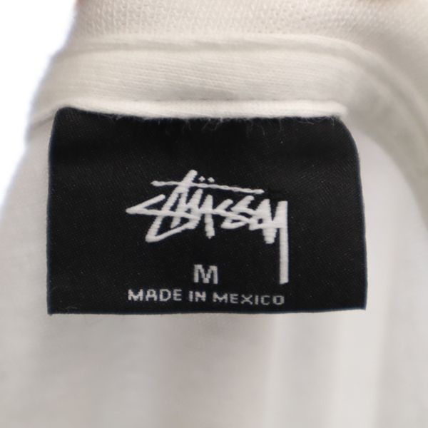 STUSSY ステューシー ロゴ 半袖 Tシャツ M 白 メンズ