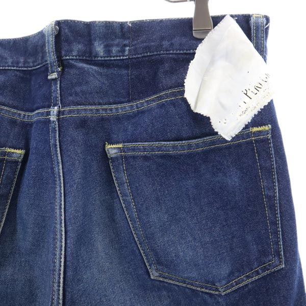 (株)UNITE 日本製 ストレートデニムパンツ W32 ジーパン ボタンフライ メンズ