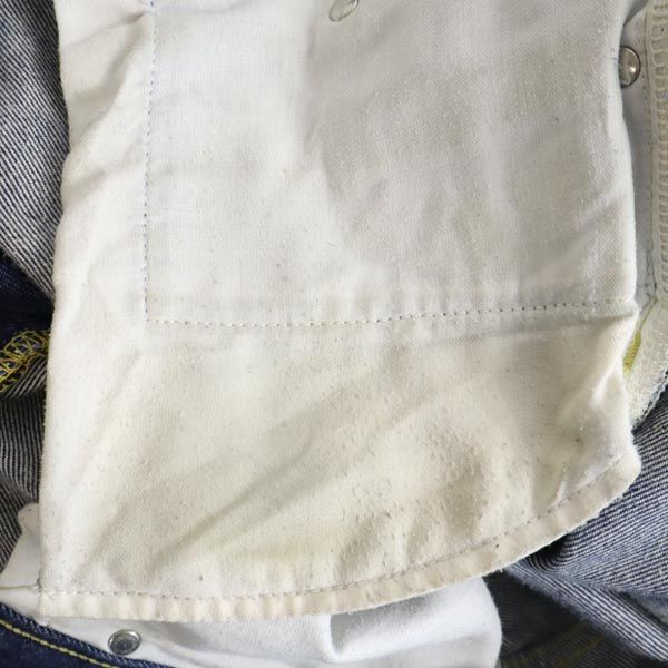 (株)UNITE 日本製 ストレートデニムパンツ W32 ジーパン ボタンフライ メンズ