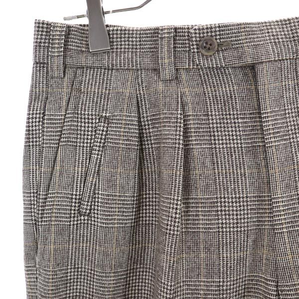 Burberrys バーバリーズ 80s 90s ヴィンテージ ウー チェック柄 スラックスパンツ 76 茶系 メンズ