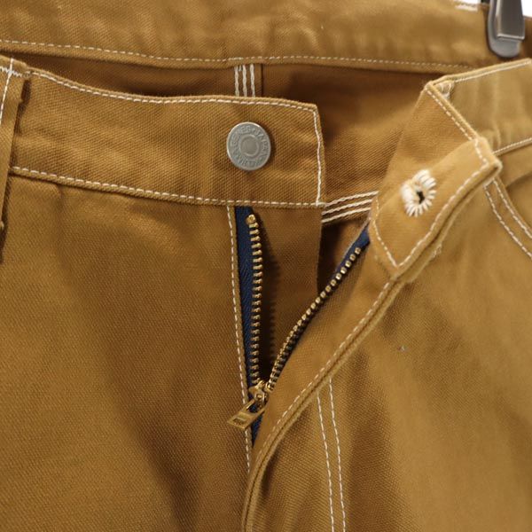 児島ジーンズ 日本製 バイカラー バイカラー ペインターパンツ w32 キャメル×ベージュ KOJIMA GENES OVER ALLS メンズ