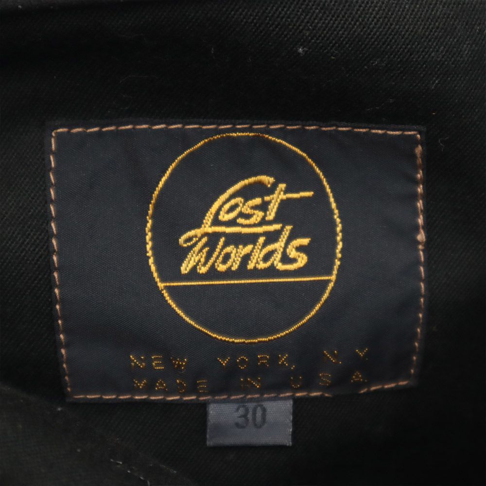 LOST WORLDS ロストワールド USA製 レザーパンツ W30 黒 メンズ
