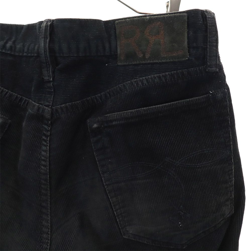 RRL ダブルアールエル USA製 コーデュロイパンツ W30 黒 RALPH LAUREN ボタンフライ メンズ