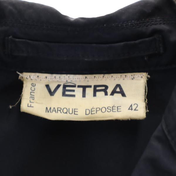 VETRA ベトラ ステンカラーコート 42 ネイビー メンズ