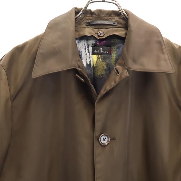 Paul Smith ポールスミス ステンカラーコート L ブラウン ライナー付き 日本製 2WAY メンズ