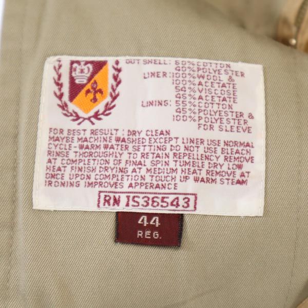 BARACUTA バラクータ 2WAY ステンカラーコート 44 ベージュ系 メンズ