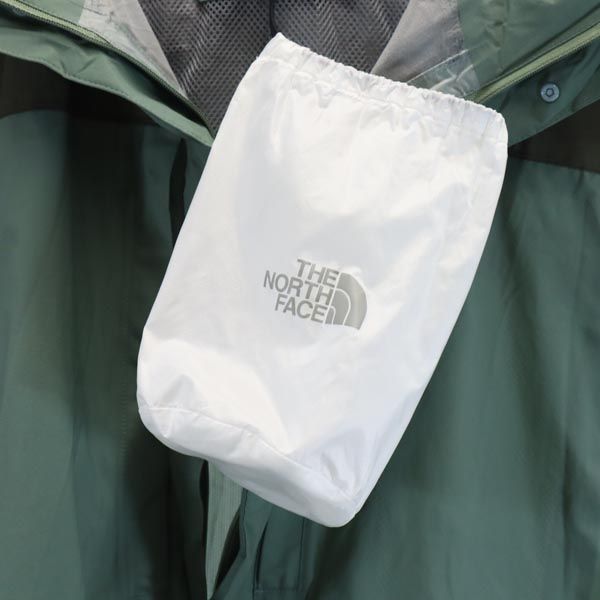 THE NORTH FACE ノースフェイス NP11931 アウトドア タグアン ポンチョ M カーキ系 収納袋付き 裏メッシュ レインコート メンズ