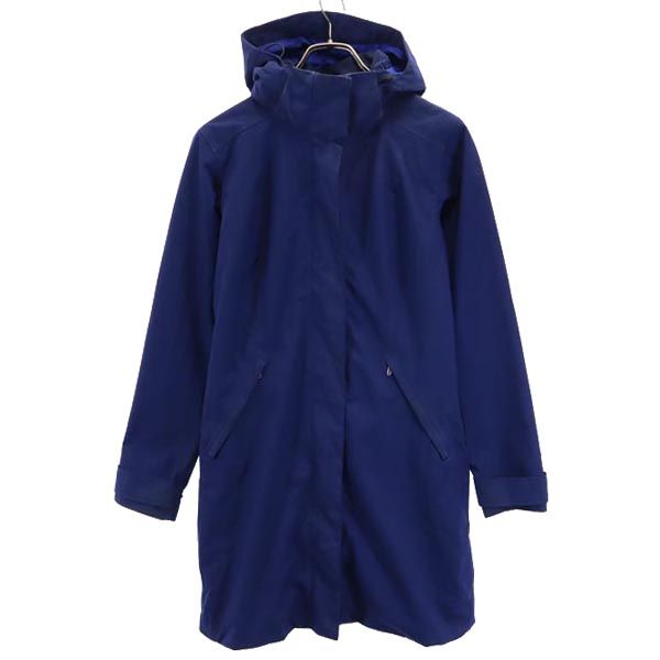 patagonia パタゴニア アウトドア FA16 フード付き ロング ジャケット XS 紺 レディース