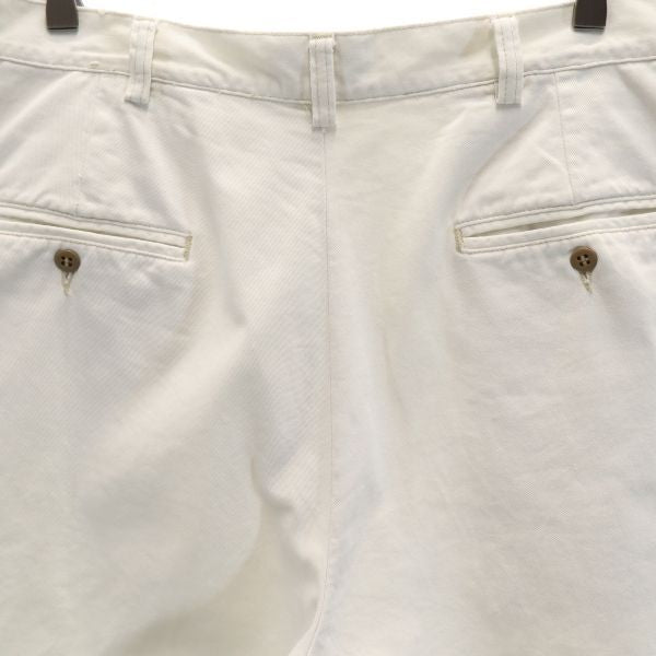 RRL ダブルアールエル 90s USA製 赤三星 チノショートパンツ w33 白 RALPH LAUREN ラルフ ボタンフライ メンズ