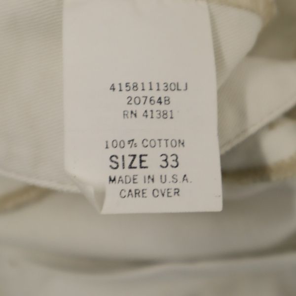 RRL ダブルアールエル 90s USA製 赤三星 チノショートパンツ w33 白 RALPH LAUREN ラルフ ボタンフライ メンズ