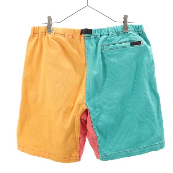 Gramicci グラミチ アウトドアショートパンツ グリーン×オレンジ クライミング メンズ