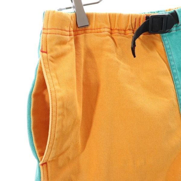 Gramicci グラミチ アウトドアショートパンツ グリーン×オレンジ クライミング メンズ
