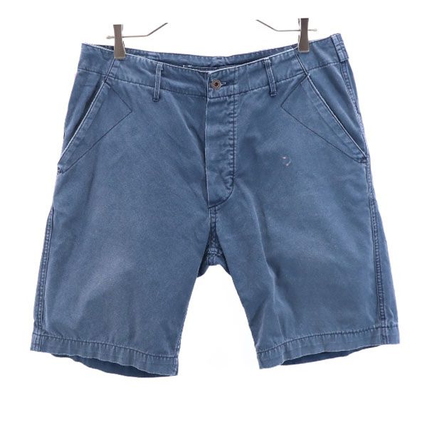 RRL ダブルアールエル ショートパンツ w33 ネイビー系 ボタンフライ RALPH LAUREN メンズ