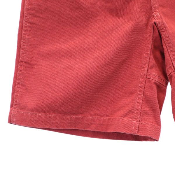 Gramicci グラミチ アウトドアショートパンツ S レッド系 クライミング ロゴ刺繍 メンズ