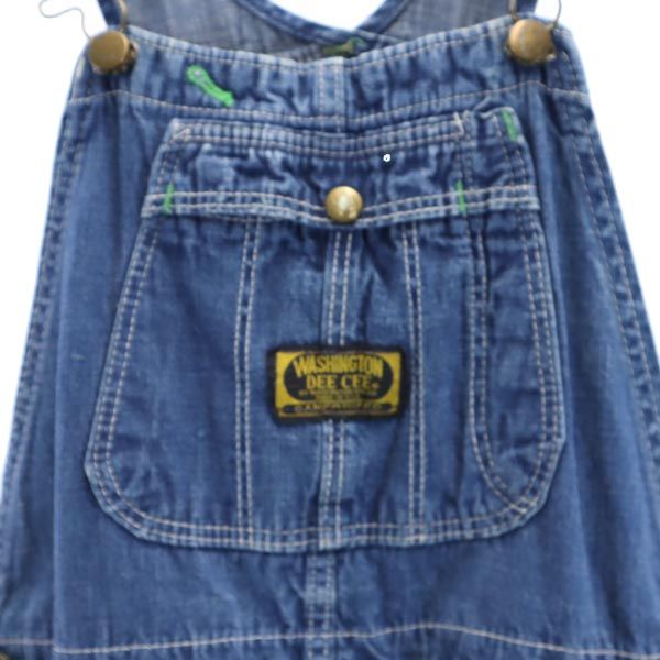 ワシントンディーシー 80s ヴィンテージ デニム オーバーオール w30 WASHINGTON DEE CEE ボタンフライ メンズ