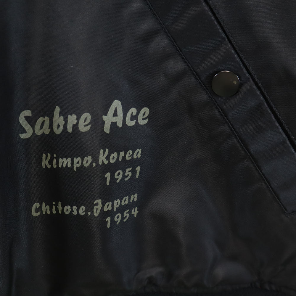 AVIREX アヴィレックス 618282 MA-1 ジョリーロジャー フライトジャケット L ブラック メンズ