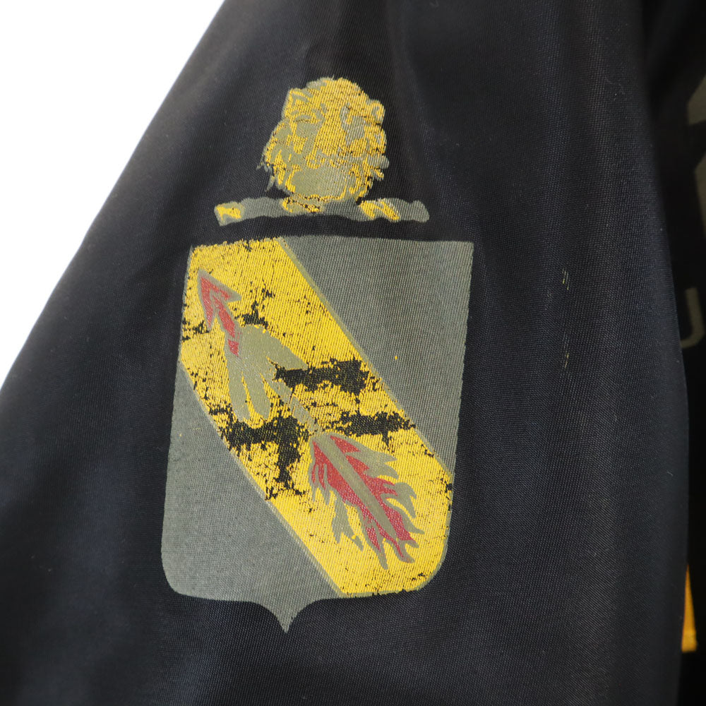 AVIREX アヴィレックス 618282 MA-1 ジョリーロジャー フライトジャケット L ブラック メンズ