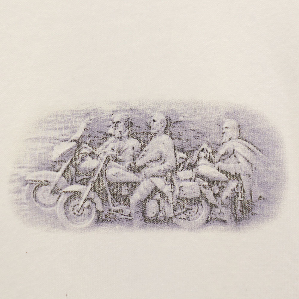 HARLEY DAVIDSON ハーレーダビッドソン バックプリント 長袖 Tシャツ L ホワイト ロンT メンズ