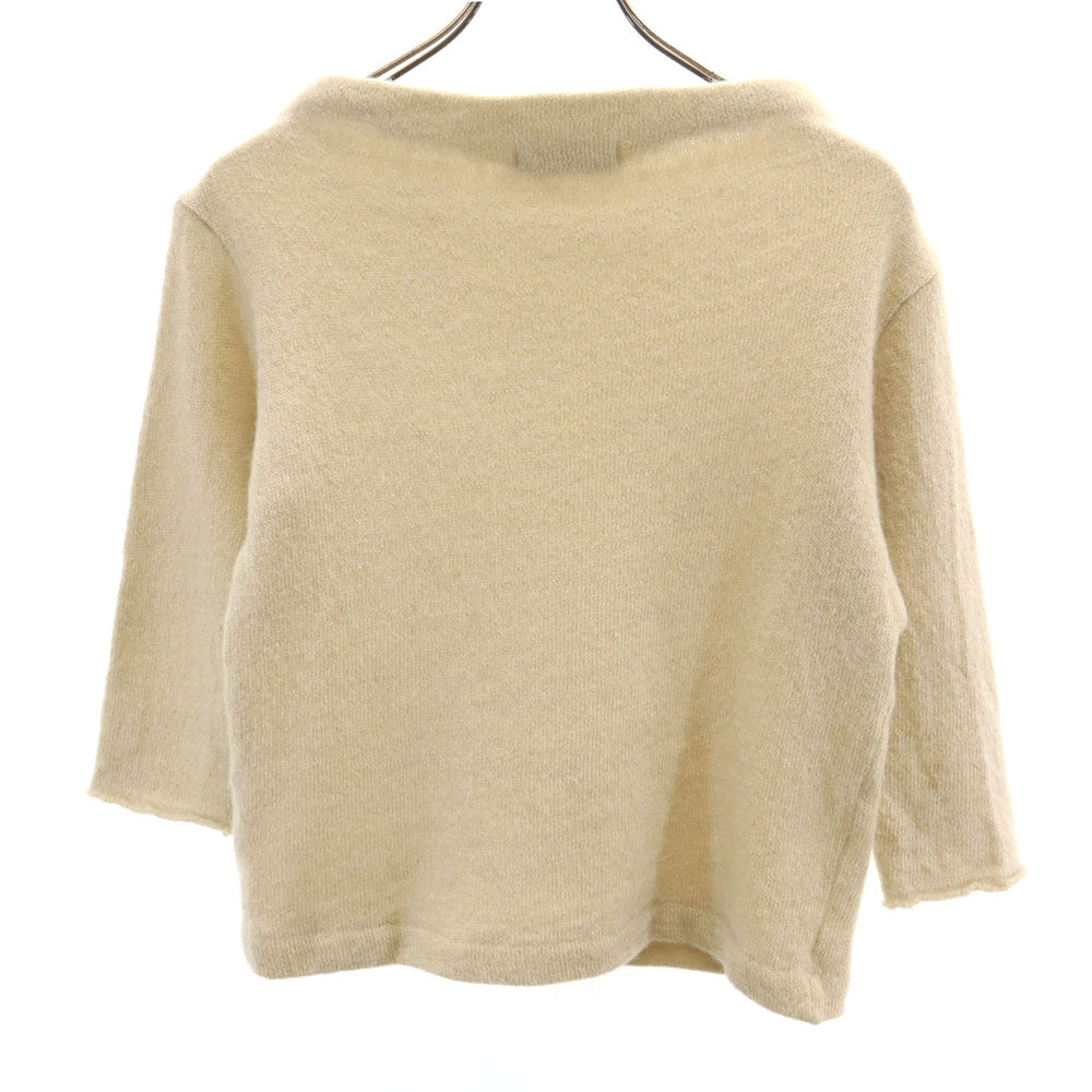 Y's ワイズ ヨウジヤマモト 5分袖 セーター 3 ベージュ系 YOHJI YAMAMOTO ニット レディース