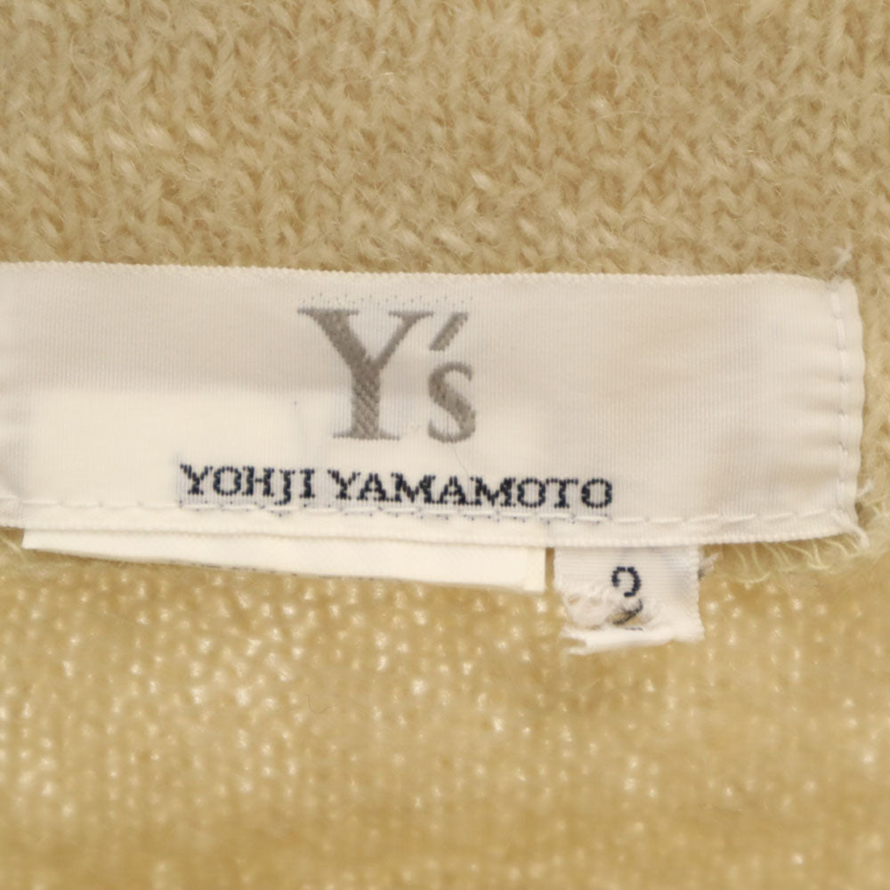 Y's ワイズ ヨウジヤマモト 5分袖 セーター 3 ベージュ系 YOHJI YAMAMOTO ニット レディース