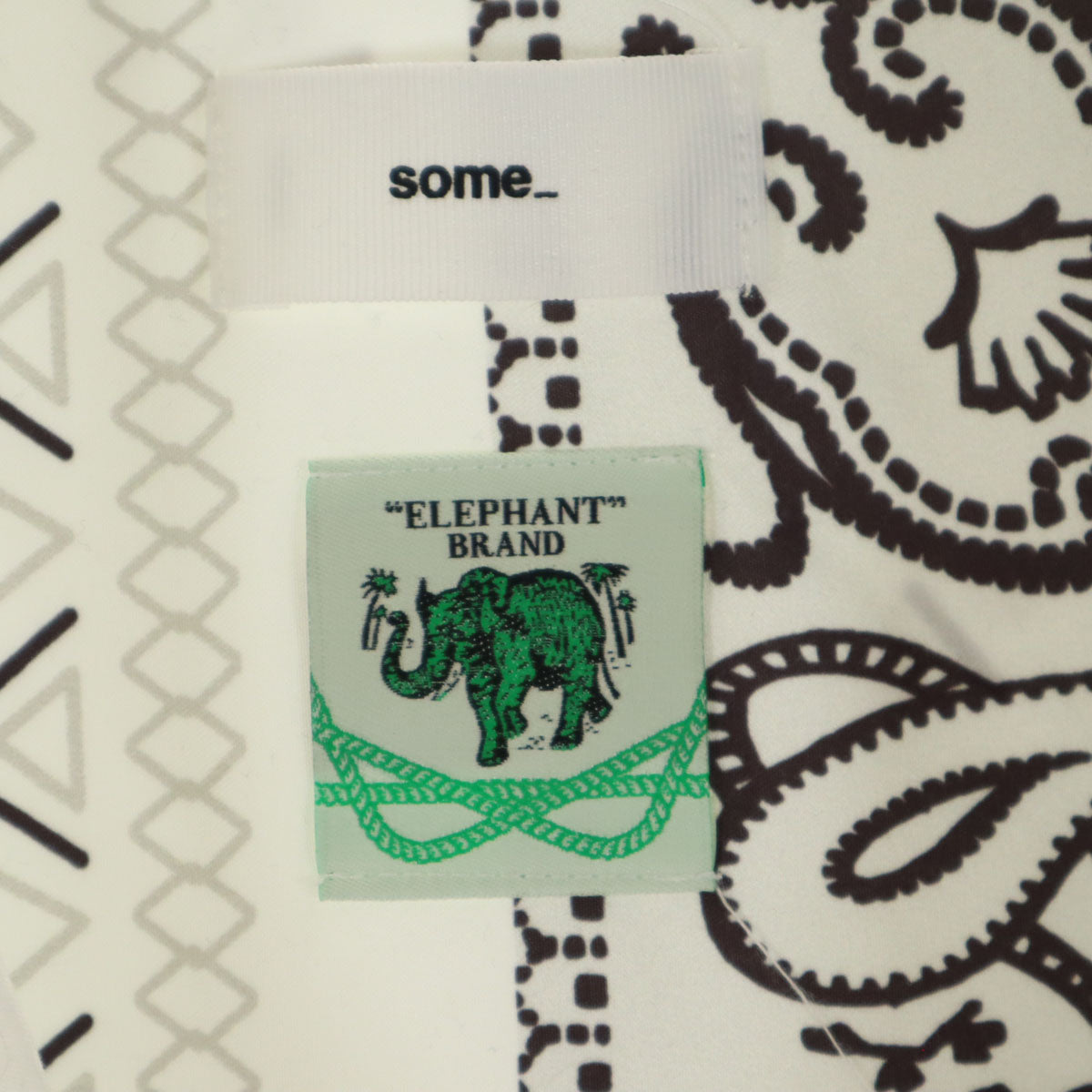 SOME_ 半袖 オープンカラーシャツ L ホワイト メンズ