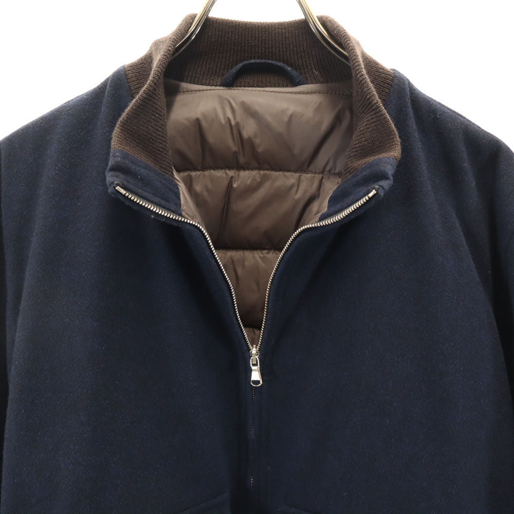 BARBA バルバ イタリア製 ウール スポーツジャケット 48 ネイビー メンズ