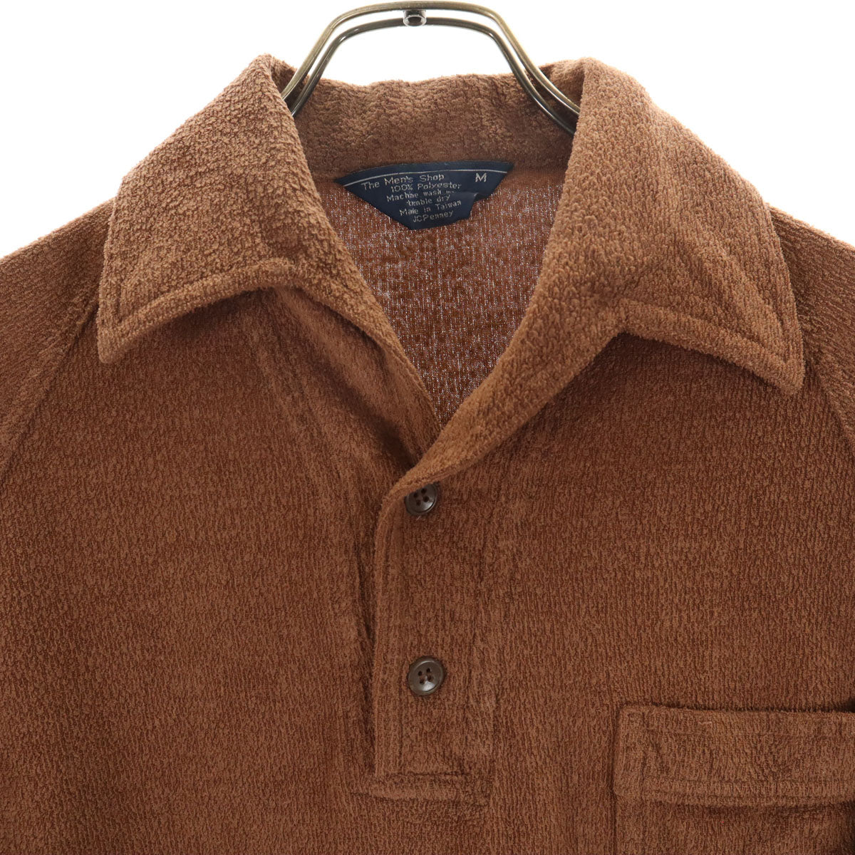 The Men's shop 80s ヴィンテージ 半袖 ポロシャツ M ブラウン メンズ