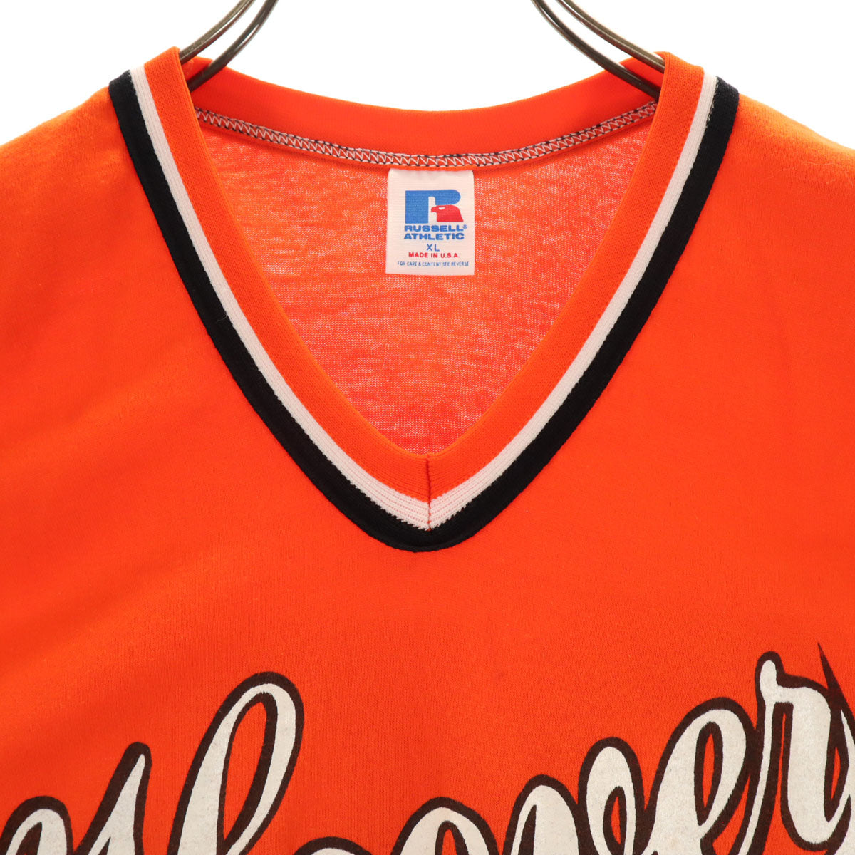 RUSSELL ATHLETIC ラッセルアスレチック 90s USA製 オールド 半袖 Tシャツ XL オレンジ メンズ