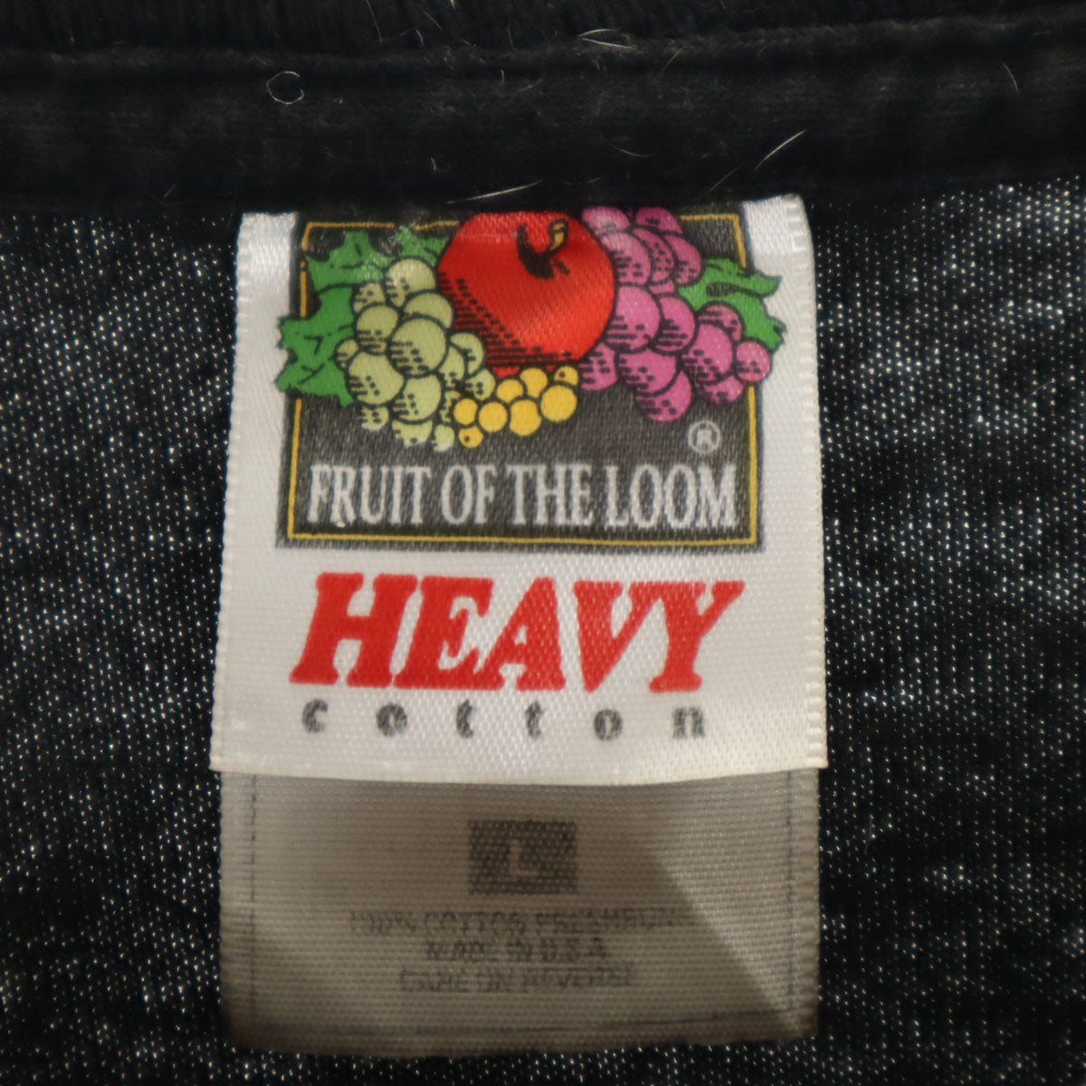 FRUIT OF THE LOOM フルーツオブザルーム 90s USA製 オールド 半袖 Tシャツ L ブラック シングルステッチ メンズ