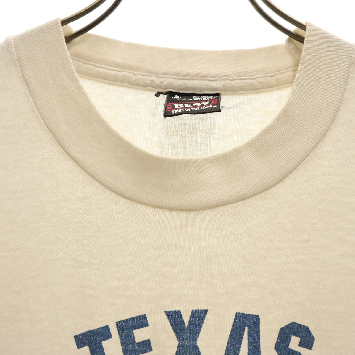 FRUIT OF THE LOOM フルーツオブザルーム 90s USA製 オールド 半袖 Tシャツ L グレージュ BEST シングルステッチ メンズ