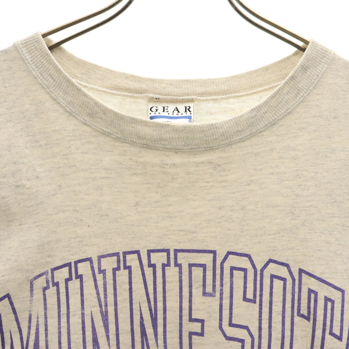 GEAR 90s USA製 オールド 半袖 Tシャツ L グレー メンズ