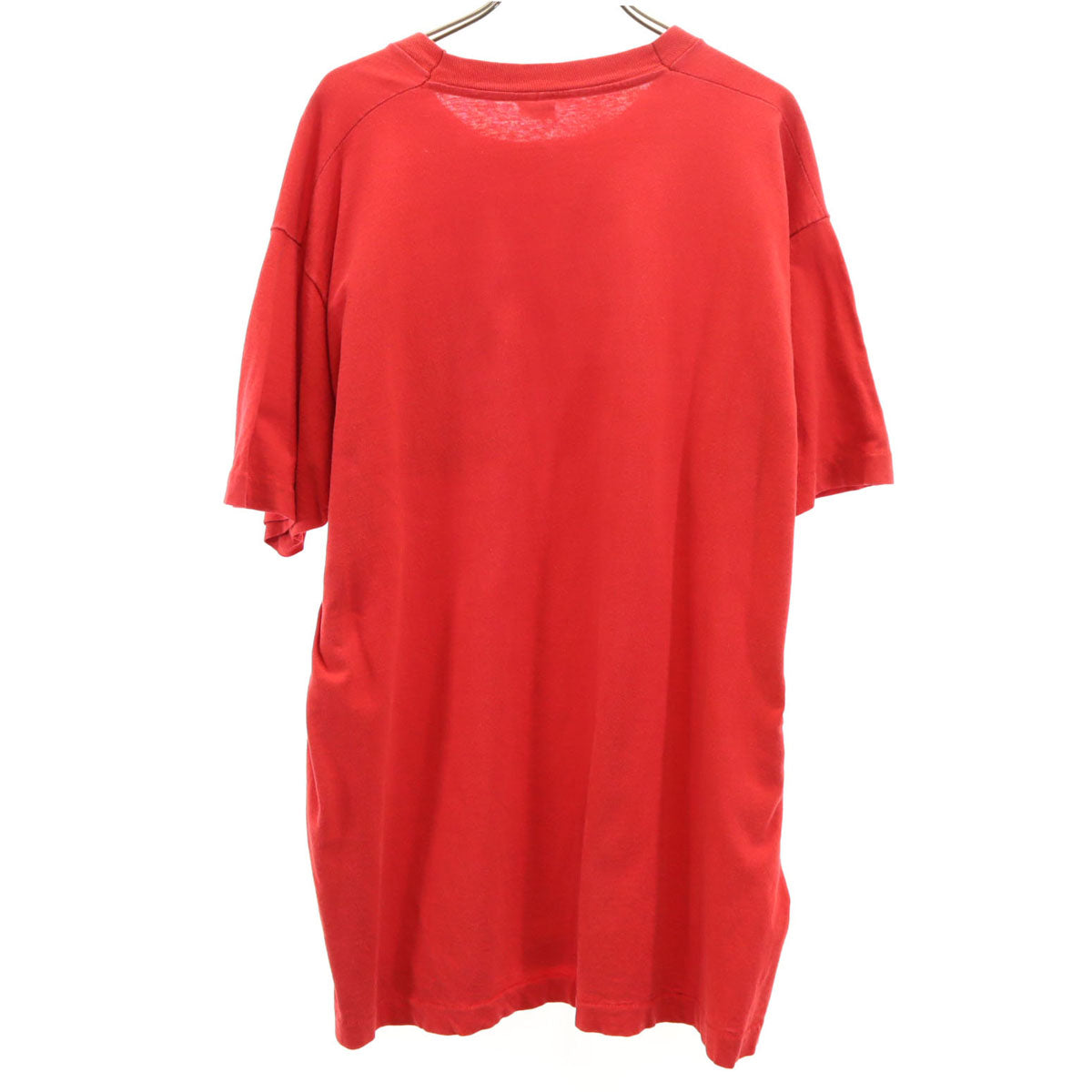 FRUIT OF THE LOOM フルーツオブザルーム 90s USA製 オールド 半袖 Tシャツ XXL 赤 シングルステッチ ビックサイズ ポケT 無地 メンズ