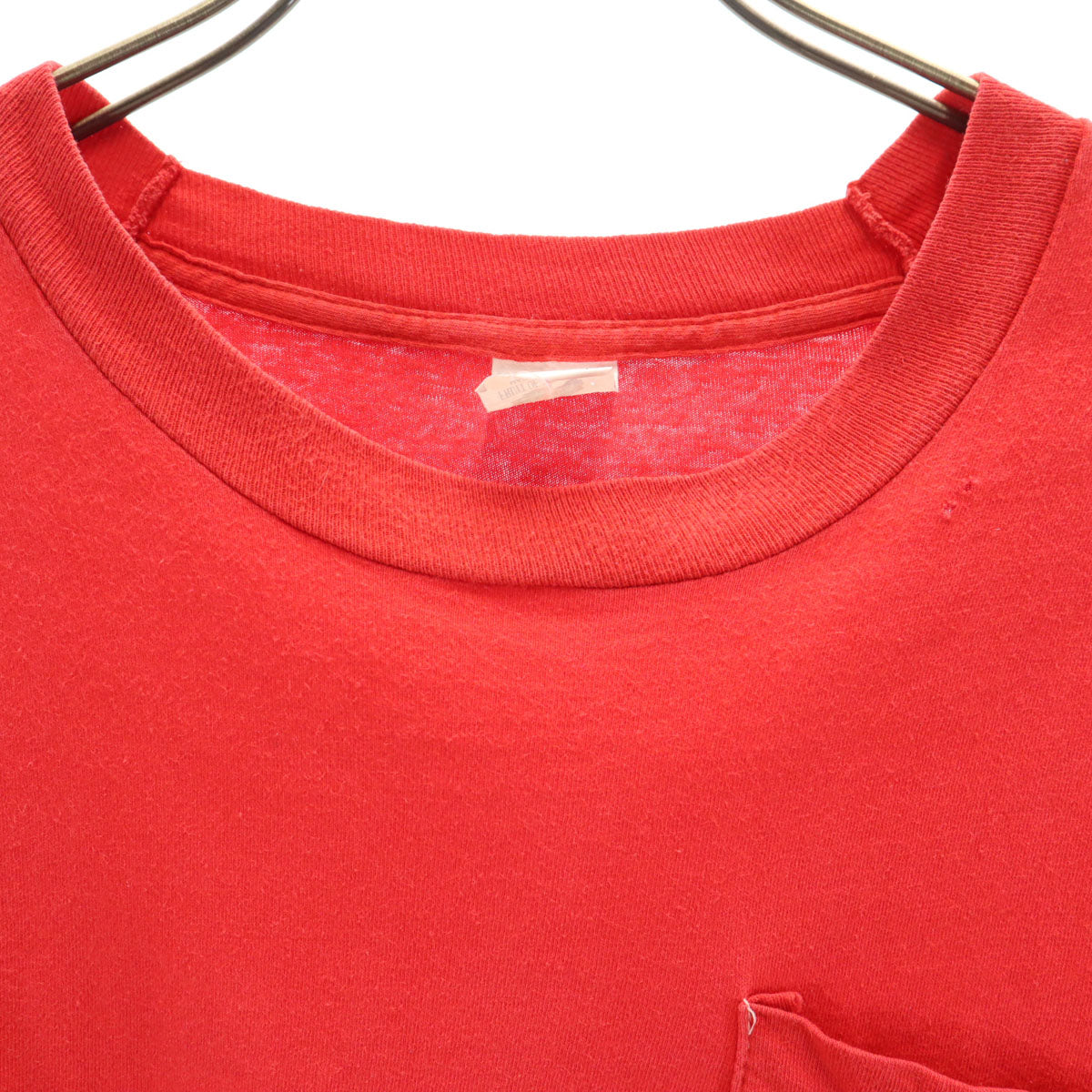 FRUIT OF THE LOOM フルーツオブザルーム 90s USA製 オールド 半袖 Tシャツ XXL 赤 シングルステッチ ビックサイズ ポケT 無地 メンズ